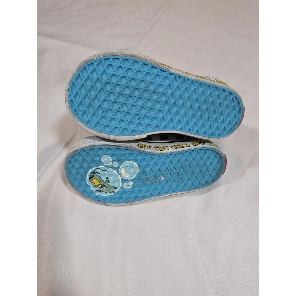 Vans x SpongeBob SquarePants Old Skool V shoes Size 6.5 Toddler